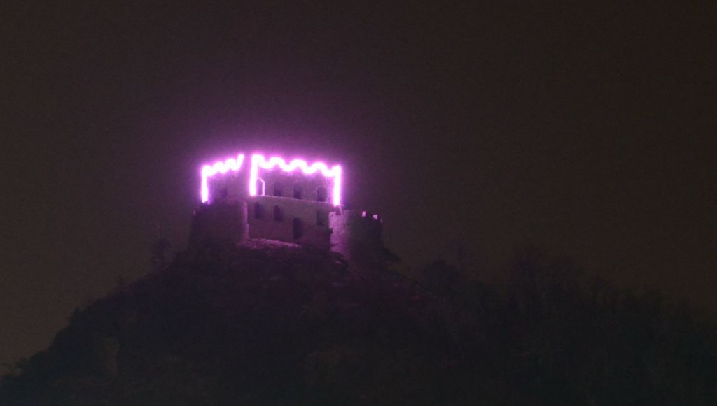 Daqingshan Castle At Night